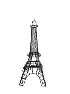 Eiffel Tower Jewelry Stand - Black Metal
